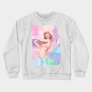 MARILYN with white umbrella Crewneck Sweatshirt